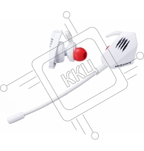 Игровые мобильные наушники белые Mad Catz  E.S. PRO+ (3.5 мм jack, 13.5 мм неодимовые магниты, 32 Ом, 20 ~ 20000 Гц, микрофон)