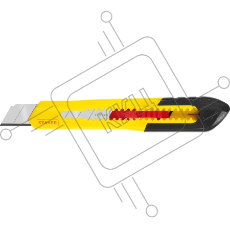 Нож из АБС пластика STAYER QUICK-18, сегмент. лезвия 18 мм