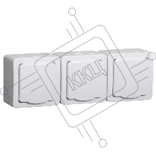 Розетка Iek ERMP32-K01-16-54-EC РСб23-3-ГПБб роз 3м с з/к о/у  IP54 (белый) ГЕРМЕС PLUS