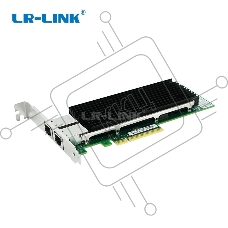 Сетевая карта LR-Link 2 порта 10/100/1000/10G Base-T на чипе Intel X540, LREC9802BT