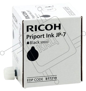 Краска Ricoh Priport JP-750 Inc (фл,500 мл) (o) JP-7/CPI-10 Black