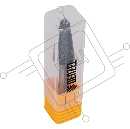 Борфреза по металлу твердосплавная, коническая закругленная, тип-L, 12 мм// Denzel