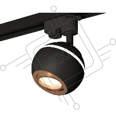Светильник Ambrella light XT1102024 SBK/PPG черный песок/золото розовое полированное MR16 GU5.3 LED 3W 4200K