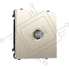 Комплект механизма TV розетки SAT SIGMA Шёлк 5-2400MHz 3.5dB QUANT PRO (SP5530, PR215)