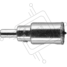 Коронка алмазная ЗУБР 29850-24  ЭКСПЕРТ в сборе по кафелю керамике P60 24мм
