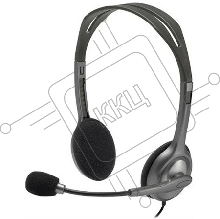 Гарнитура Logitech Headset H111 Stereo grey (981-000594/981-000593/981-000588)