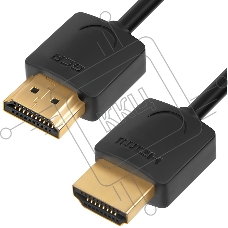 Кабель Greenconnect SLIM 0.2m HDMI 2.0, черный Slim, OD3.8mm, HDR 4:2:2, Ultra HD, 4K 60 fps 60Hz, 3D, AUDIO, 18.0 Гбит/с, 32/32 AWG, GCR-51593 Кабель Greenconnect SLIM 0.2m HDMI 2.0, черный Slim, OD3.8mm, HDR 4:2:2, Ultra HD, 4K 60 fps 60Hz, 3D, AUDIO, 1