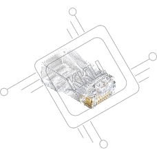 Коннектор RJ-45 Exegate EX283691RUS Кат.6 (8P8C) под одножильный кабель (100шт)