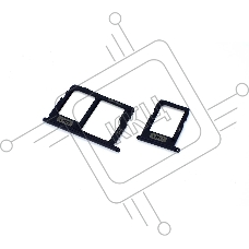 Лоток для SIM-карты Samsung Galaxy J7/J5 (J730F/J530F) черный