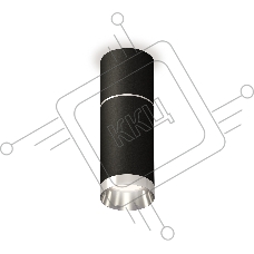 Светильник Ambrella Light XS6323060 SBK/PSL черный песок/серебро полированное MR16 GU5.3 (C6302, A2060, C6323, N6132)