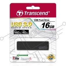 Флешка USB Transcend Jetflash 780 (TS16GJF780), 16Gb, USB 3.0, R/W 140/40, черный / серебристый