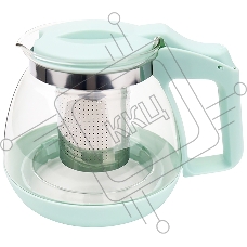 Чайник заварочный MENTOLO, 1,1 л, из жаропрочного стекла с фильтром из нерж стали