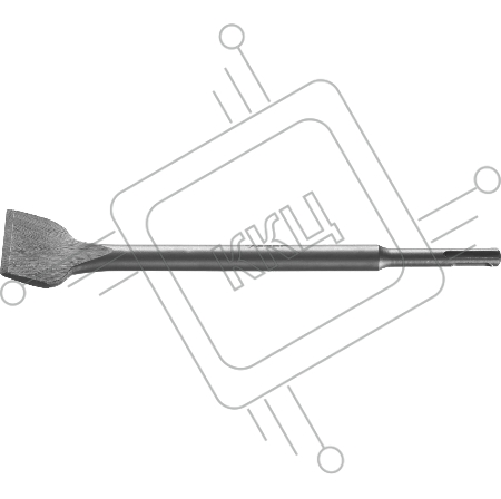 Зубило ЗУБР 29234-40-250  МАСТЕР плоское изогнутое SDS+ 40х250мм