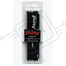 Оперативная память Kingston Fury Beast Black, DDR5, 32GB (1x32 GB), 6000 MHz, CL36, DIMM, радиатор, чёрный