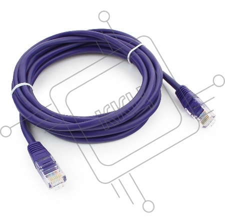 Патч-корд UTP Cablexpert кат.5e, 3м, литой, многожильный (фиолетовый)