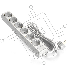 Удлинитель ExeGate EX285833RUS  ECE-6-3W (6 евророзетки с заземлением, 3м, белый)