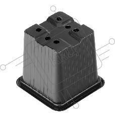 Горшочек для рассады, 70х70х65 мм, полистирол, 5 шт.// Россия