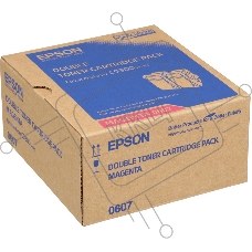 Картридж лазерный Epson C13S050607 пурпурный (13000 стр. двойная упаковка: 6500 стр x 2) для AcuLaser C9300N