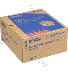 Тонер-картридж Epson 607 Magenta Double Pack (C13S050607) пурпурный, 13000 стр (двойная упаковка: 6500 стр x 2), для AcuLaser C9300N