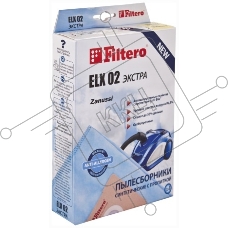 Мешок-пылесборник Экстра Filtero ELX-02 (4) из синтетического микроволокна MicroFib с антибактер. пропиткой Anti-Bac