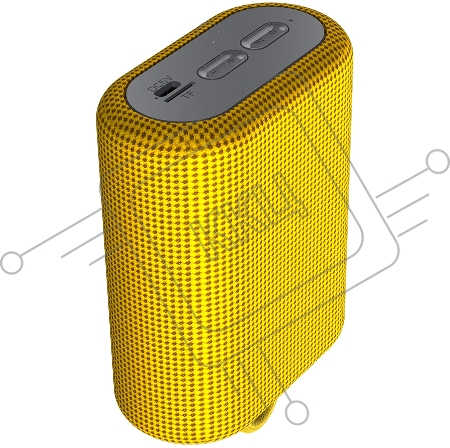 Портативная акустика CANYON BSP-4, Bluetooth Speaker, BT V5.0, BLUETRUM AB5365A, TF card support, Type-C USB port, 1200mAh polymer battery, Yellow, cable length 0.42m, 114*93*51mm, 0.29kg