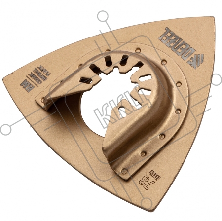 Насадка для МФИ шлифовальная дельтовидная, HM, по плитке и дереву, 78 мм  // Denzel