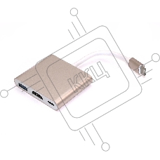 Адаптер Type-C на USB, HDMI 4K Type-С для MacBook, золотой