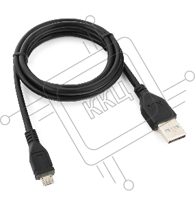 Кабель USB 2.0 Pro Cablexpert CCP-mUSB2-AMBM-1M, AM/microBM 5P, 1м, экран, черный, пакет