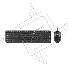 Комплект проводной Genius SlimStar C126 клавиатура+мышь, USB. Цвет: черный