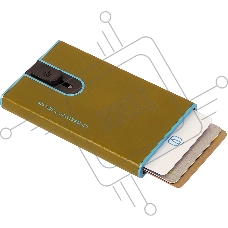 Чехол для кредитных карт Piquadro Blue Square PP4825B2BLR/G желтый натур.кожа
