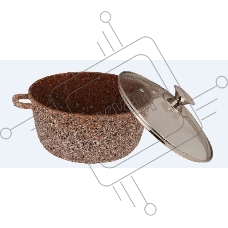 Кастрюля KELLI KL-4018-24 5,5л ОБЪЕМ 5,5л из высокопрочного алюминия с гранитным покрытием, с индукционным дном. Силиконовые накладки для ручек съемные. Стеклянная крышка с паровыпуском. Пригодна для всех видов плит, в том числе индукционных