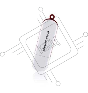 Флеш Диск Silicon Power 8Gb LuxMini 320 SP008GBUF2320V1W USB2.0 белый