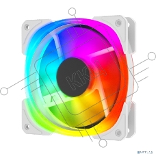 Вентилятор для корпуса Powercase (CM21-14W ARGB) White 140x140x25mm (PWM, 100шт./кор, 4pin +ARGB Sync, 800-1500±10% об/мин) Bulk