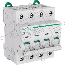 Выключатель автоматический 4П 40А характеристика C 6кA 400В Systeme Electric Systeme9 (кратно 1)