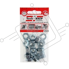 Гайка шестигранная М10 цинк. DIN 934 (уп.18шт) пакет Tech-Krep 103027
