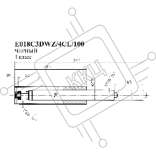 Газлифт Бюрократ E018 E018C3DWZ/4CL/100 черный