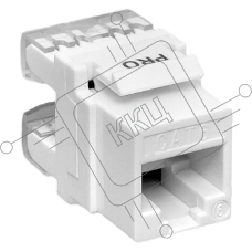 Модуль Keystone TERACOM PRO Cat.6 RJ-45 неэкранированный 110 IDC 180 градусов белый