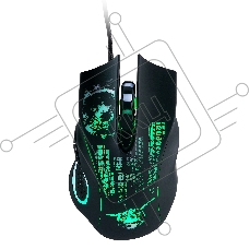 Мышь проводная Qumo Gremlin M37 черный, 3200 dpi, USB, кнопки - 6