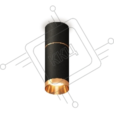 Светильник Ambrella Light XS6323062 SBK/PYG черный песок/золото желтое полированное MR16 GU5.3 (C6302, A2062, C6323, N6134)