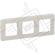 IEKINSPIRIA Рамка 3-местная 6739581 шампань