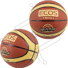 Ecos Мяч баскетбольный ECOS MOTION BB105 (№7, 2 цвета,12 панелей)
