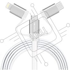 Кабель Crown USB - microUSB/USB Type-C/Lightning CMCU-3182 white