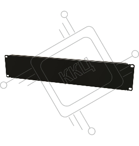 Монтажное оборудование Hyperline BPV-2-RAL9005 Фальш-панель на 2U, цвет черный (RAL 9005)