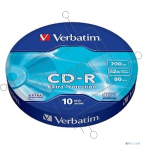 Диск CD-R Verbatim 700Mb 52x Cake Box (10шт) (43725)