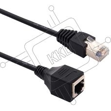 Патч-корд Buro BU-C5EXTND-1M-B UTP cat5E solid 1м черный RJ-45 (m)-RJ-45 (f)
