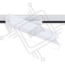 Трековый однофазный светодиодный светильник Ambrella light GL6806 WH белый LED 12W 4200K 230*22*87
