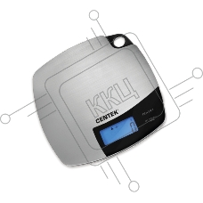 Весы кухонные Centek CT-2463 серый/черный