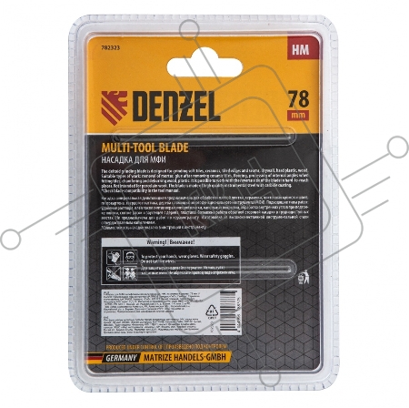 Насадка для МФИ шлифовальная дельтовидная, HM, по плитке и дереву, 78 мм  // Denzel