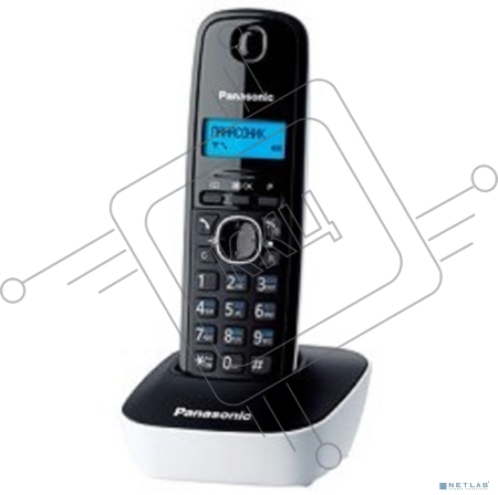 Телефон Panasonic KX-TG1611RUW (белый) {АОН, Caller ID,12 мелодий звонка,подсветка дисплея,поиск трубки}