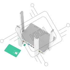 Интернет-центр Keenetic KN-4910 с модемом 4G, Mesh Wi-Fi 5 AC1200 и 4-портовым Smart-коммутатором